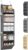 Lifewit 1 Pack Over the Door Organizer, 5 Section Clear Window Hanging Storage with 4 Side Pockets, Sturdy Anti Tilt 40 lbs Load Behind Door for Closet, Bedroom, Bathroom, Nursery, Dorm, Dark Gray