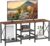 JARHETUN TV Stand for 55 Inch TV, Entertainment Center with 3-Tier Open Shelves, TV Console Table for Living Room, Bedroom, Rustic Brown