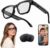 AI Smart Glasses with 8MP Camera, 4K Video, Photo Capture, Real-Time Translation, Recording, AI Assistant, Open-Ear Audio, Bluetooth, Object Recognition, Replaceable Sunglasses Lenses for Men Women
