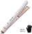Quico Hair Straightener, 110-240V Global Travel Hair Straighteners for Women, 15s Fast Heating, Ceramic Negative Ion Flat Iron, Temp Memory, 320℉-450℉, Auto-Off, with Glove and Clips, Gift, Pink