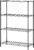 BestOffice | 4-Tier Wire Storage Shelves | 36x14x54 | Black | with Adjustable Racks | Heavy-Duty Metal Shelf, Holds Upto 1000 lbs | No-Tool Assembly | Ideal for Home & Garage Shelving