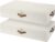 StorageWorks Underbed Storage Containers with Lids, 2-Pack 6″ Low Profile Under Bed Organizers for Clothes, Bedding and Sweaters, 53L Large Fabric Storage Bins, Foldable Space Saving, Beige