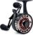Inline Ice Fishing Reel, 3.2:1 High Speed Gear Ratio, 3+1 Anti-Reverse Ball Bearings, Magnetic Brakes, Lightweight Graphite Frame with a CNC Aluminum Spool for Winter Fishing