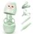 Baby Nail Kit, Baby’s Manicure Kit and Pedicure kit with Cute Owl Shape Case Nail Clipper, Scissor, Nail File & Tweezer for Newborn, Infant & Toddler, Mothers Day Gifts(Green)