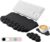 Ergonomic Wrist Rest for Keyboard and Mouse, Soft Memory Foam Cloud Keyboard Stand Pad with Wrist Rest Set with Non-Slip Silicone Base, Easy Typing, Pain Relief, Comfort for Office, Work, Gaming Black