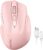 TECKNET Wireless Mouse Rechargeable, 2.4G USB-A Silent Mouse, Quiet Click, 6 Adjustable 4800 DPI, Cordless Computer Mice, Ergonomic Mice for Laptop, 6 Buttons for Chromebook, Ergo Grip – Pink