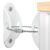 Booda Brand Furniture Anchors (10 Pack) for Baby Proofing, Furniture Straps Anti Tip Furniture Anchor Securing 400 lbs/Keep Baby Pet Safety from Falling Furniture, Metal White Earthquake Straps