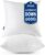 MIULEE Throw Pillows Inserts, Pack of 2 20×20 Inch 100% Virgin Fiber Filling Bed Couch Pillows