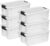 Sterilite 6-Pack Ultra Latching Box, Storage Bins with Lids, Clear Plastic, 18 Qt – Large Heavy-Duty Organizing Bin Containers for Home, Closet, Kitchen, Pantry, Bathroom, and Office