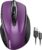 TECKNET Wireless Mouse Rechargeable, 2.4G USB-A Silent Mouse, Quiet Click, 6 Adjustable 4800 DPI, Cordless Computer Mice, Ergonomic Mice for Laptop, 6 Buttons for Chromebook, Ergo Grip – Purple