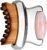 Lymphatic Contour Face Brush and Rose Quartz Roller – 2-in-1 Facial Lymphatic Drainage Brush for Puffiness, Jawline Contouring & Sculpting, Gua Sha & Dry Brush Tool for Facial Massage