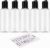 DNSEN 5 Pack 3.4 oz Travel Bottles for Toiletries TSA Approved Leakproof Plastic Empty Travel Size Bottles Containers with Labels