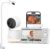 Dr.Care Smart WiFi Baby Monitor with 2 Cameras ＆Clip Mount – 5″ 1080P FHD & 2K Camera App Control, Privacy Mode, 5000mAh Removable Battery, Cry & Motion Alerts, HD Night Vision, Multi-User