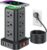 Extension Cord with Multiple Outlets, SMALLRT Surge Protector Power Strip Tower, Outlet Extender with 12 AC Outlets 4 USB, 6.5FT Extension Cord for Home Dorm Room, Office Supplies,Overload Protection