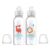 Dr. Brown’s Milestones Narrow Sippy Bottle, 100% Silicone Soft Sippy Spout, 8oz/250mL, 6m+, Fox & Lion, 2 Pack
