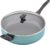 Farberware Dishwasher Safe Nonstick Jumbo Cooker/Saute Pan with Helper Handle -Aluminum, 6 Quart, Blue | Dishwasher Safe Non Stick Coating For Easy Release And Cleanup, Great For Everyday Cooking, in Blue