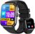 Smart Watch for Men – 1.85″HD 2026 Upgraded Fitness Tracker Bluetooth Call and text Smartwatch with 7 Day Battery 5 ATM Waterproof Heart Rate Sleep Monitor 130+ Sport Modes for Android & iOS (Black)