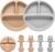 Eascrozn Silicone Baby Feeding Set, 2 Pack Divided Baby Plates with Suction, 2 Pack Spoons and Forks Set, BPA Free, Baby Led Weaning Supplies for Toddler Utensils Baby Feeding Essentials