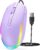 seenda Wired Mouse – USB Computer Mice Wired with RGB Backlit Optical LED Mouse with Attached USB Cord for Laptops Notebooks Chromebook – Purple