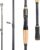Sougayilang Fishing Rod 24-Ton Carbon&Glass Fiber Composite Spinning and Casting Rod, 2 Piece for Bass Trout Crappie Travel Fishing- 6’0″