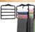 2-Pack Velvet Pants Hangers – Space Saving Multi-Layer Non-Slip Closet Organizers for Jeans, Trousers & Scarves – Ideal Dorm Room Storage Solution for Small Spaces