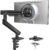 HUANUO FlowLift™ Pro Monitor Arm for 13–32″ Screens, MechaSpring Monitor Mount, Fully-Adjustable Monitor Stand with Tilt/Swivel/Rotation, Tool-Free VESA Mount, C-Clamp/Grommet Base, Max Load 19.8 lbs
