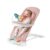 Monamii Baby Bouncer, Baby Bouncer Seat with Detachable Pianos & Feeding Tray, 3-Level Adjustable Positions Bouncing Seat, Infant Bouncer Seat and Toddler Chair (Pink)