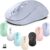 Wireless Mouse, 2026 New Model, Silent Click Ergonomic Design, Portable, 4 Buttons, Adjustable DPI (800/1200/1600), for Laptop/PC/Office (Violet)