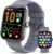 2026 Smart Watch for Men Women (Answer/Make Call), 1.96″ HD Fitness Tracker Running Watch, IP68 Waterproof,Pedometer, Sleep/Step/Activity/Heart Rate Monitor,110+ Sport Mode Smartwatch for Android,Gray