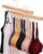 NECAMOCU 2 Pack Bra Hanger for Closet Organizer, Premium Tank Top Hangers | Wooden Bra Holder with 36 Foldable Hooks, 360° Rotating Design, Space Saving Storage for Tank Tops, Bras, Belts, and More