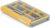 Plano EDGE 3500 Premium Tackle Storage with Rustrictor Rust-Resistant Technology, Gray and Yellow, Waterproof Terminal Tackle Box Organization, Small