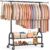 EAGMAK Heavy Duty Clothes Rack for Hanging Clothes Load 556 LBS, Height Adjustable Rolling Clothing Racks, Portable Metal Coat Rack Garment Wardrobe with Wheels and Shelves for Bedroom Laundry, Black