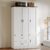 ANCTOR Freestanding Wardrobe Closet 70.6″ H, Tall Armoire Wardrobe Closet 3 Doors with Hanging Rod, Drawers, Adjustable Cube Shelves and a Closed Cabinet Organizer Modern Bedroom Clothes Cabinet