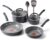T-Fal Ultimate Hard Anodized Ceramic Nonstick 8 Piece Cookware Set, Oven Safe Up to 400°F, Dishwasher Safe, Pots and Pans Set, Includes Frying Pans, Saucepan, Cooking Utensils, Stone
