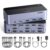 UGREEN 8K@60Hz HDMI Displayport KVM Switch 3 Monitors 2 Computers, Aluminum 4K@240Hz with 4 USB 3.0 Ports for 2 Computers Share Triple Monitors with 4 DP+2 HDMI+2 USB Cables/Power Adapter/Controller