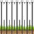 7 Pack 10 FT String Light Poles,Metal with Fork Lights Poles for Outdoor String Light, Rustproof Heavy Duty for Outside Garden,Patio,Wedding,Backyard,Deck,Party