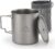 THTYBROS Titanium Camping Cup/Mug 750ML (25oz) with Lid & Mesh Storage Bag, Lightweight Titanium Cookware for Backpacking, Hiking, Travel, and Outdoor Survival Gear, Single Wall Design