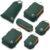 Compression Packing Cubes for Travel, 6-Piece Lightweight Packing Cubes Set for Carry-On Luggage & Backpacks – TRIPPED Travel Gear (Green and Orange)