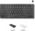 Macally Compact Wireless Keyboard – 2.4 Small Keyboard for Laptop, Desktop PC, Surface, Chromebook, Notebook, Slim Mini Key board with 2.4G Wireless USB – Portable, Ready for Travel without Number Pad
