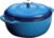 Lodge Essential Enamel Cast Iron Dutch Oven 6 Quarts – Perfect for Bread Baking, Braising, Marinating & Slow Cooking, Features Moisture-Sealing Lid & Dual Handles, Kitchen Essentials, Caribbean Blue