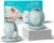 Paruu P20 Hands-Free Wearable Electric Breast Pump – 4 Modes & 12 Suction Levels, 19/21/24mm Double-Sealed Flanges, Visible Milk Volume & Pumping Time, Lightweight Portable (2 Pack, Light Green)