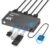 Hearvo USB 3.0 HDMI KVM Switch for 2 Computers 1 Monitor, 4K@60Hz, S7232H | Share Keyboard, Mouse, Hard Drives and Printer, EDID Adaptive, 2 USB Cables and Wired Desktop Controller, Plug and Play Setup