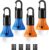 Lepro Portable LED Camping Lantern, Camping Essentials with 3 Lighting Modes, Hanging Tent Light Bulbs with Clip Hook for Camping, Hiking, Hurricane, Power Outages, Batteries Included, 4 Packs