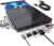 BPAKDU External CD/DVD Drive for Laptop, Ultra Slim CD Burner USB 3.0 Hub with 4 USB Ports, 2 TF/SD Card Slots,1 Type-C Port,DVD Player for Laptop Compatible with mac OS/Windows/Linux (Black)