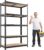 REIBII 2400LBS Heavy Duty Garage Shelving,5 Tier Adjustable Metal Storage Shelves Unit,Fit 27-Gallon Storage Bins,72Hx35.55Wx16D,Reinforced 5 Support Rods,Powder Coated Rack for Garage Basement Retail