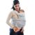 Boppy ComfyGrow Baby Carrier, 7-35lbs, Dove Gray, Newborn to Toddler with 3 Carrying Positions, 3-Stage Adjustable Seat and Head Support, Cotton Fabric