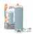 Diaper Genie Platinum Pail (Glacial Blue) is Made in Durable Stainless Steel and Includes 1 Easy Roll Refill with 18 Bags that can Last up to 5 Months.
