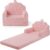 Blissful Diary Kids Couch, 2-in-1 Soft Fold Out Kids Couch, Kids Sofa Chair, Comfy Kids Furniture for Playroom, Reading & Play, Pink Shell
