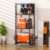 12-Rod Fishing Pole Holders for Garage, 3-Shelf Fishing Rod Holder with Pegboard and Trays, 360° Rotatable, Rolling Fishing Storage Cart with Wheels for Tackle Box & Fishing Gear Organization
