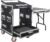 Sound Town 12U PA DJ Pro Audio Rack/Road ATA Case with 2U Drawer, 11U Slant Mixer Top, DJ Work Table, Casters, Pro Tour Grade (MR-DR12UT)